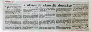 rticolo professione professionalita psicologo 2017.08.10