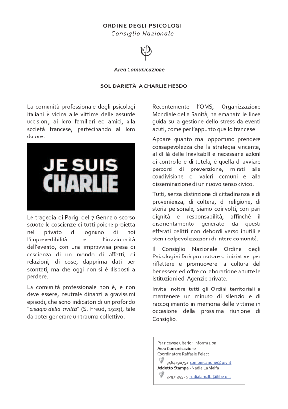 solidarietà a charlie hebdo